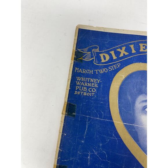 1903 Dixie Girl Sheet Music Two Step J. Bodewalt Lampe Large Format - Picture 6 of 10